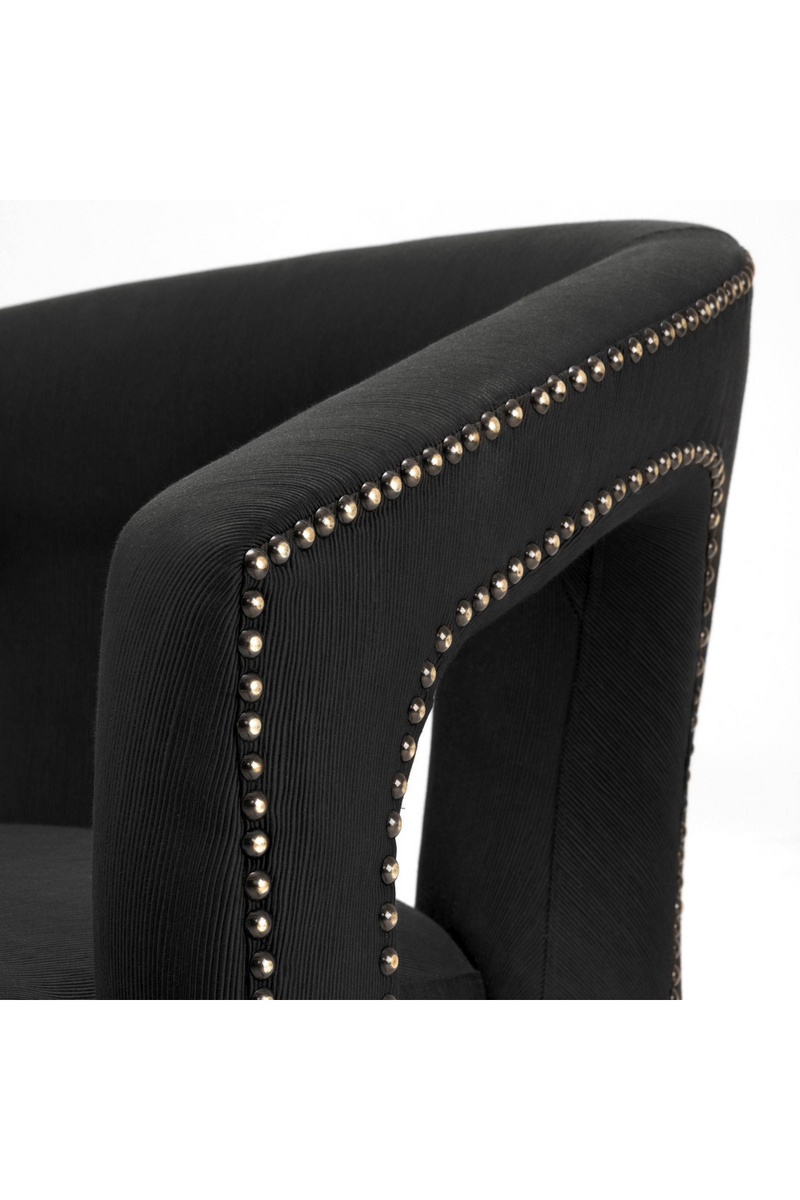 Studded Black Accent Chair | Eichholtz Adam | Eichholtzmiami.com
