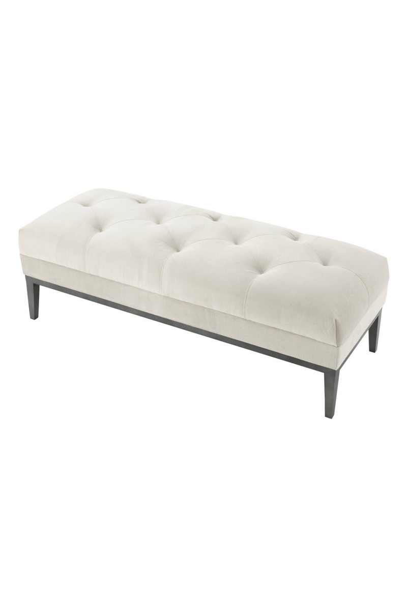 Pebble Gray Tufted Bench | Eichholtz Cesare |