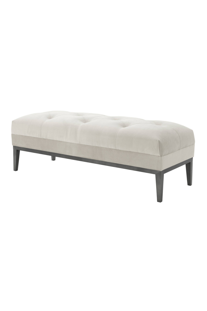 Pebble Gray Tufted Bench | Eichholtz Cesare |