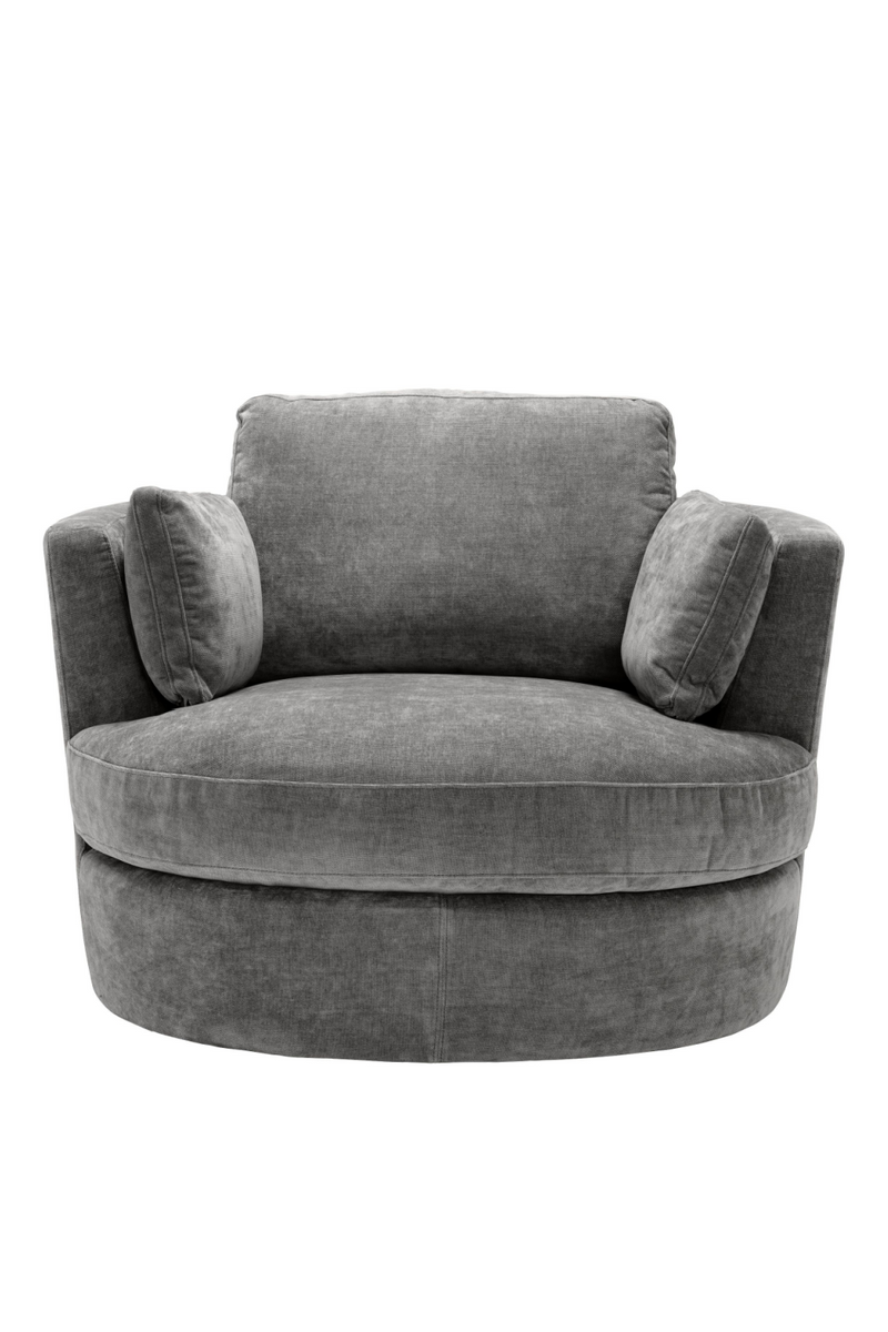 Gray Velvet Swivel Chair | Eichholtz Clarissa | Eichholtzmiami.com