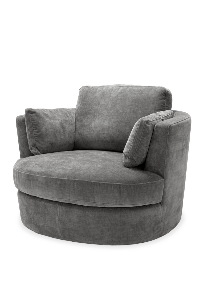 Gray Velvet Swivel Chair | Eichholtz Clarissa | Eichholtzmiami.com