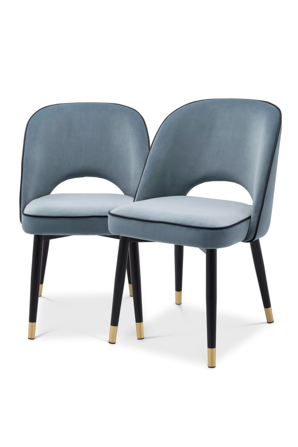 Velvet Cut-Out Dining Chairs (2) | Eichholtz Cliff | Eichholtzmiami.com