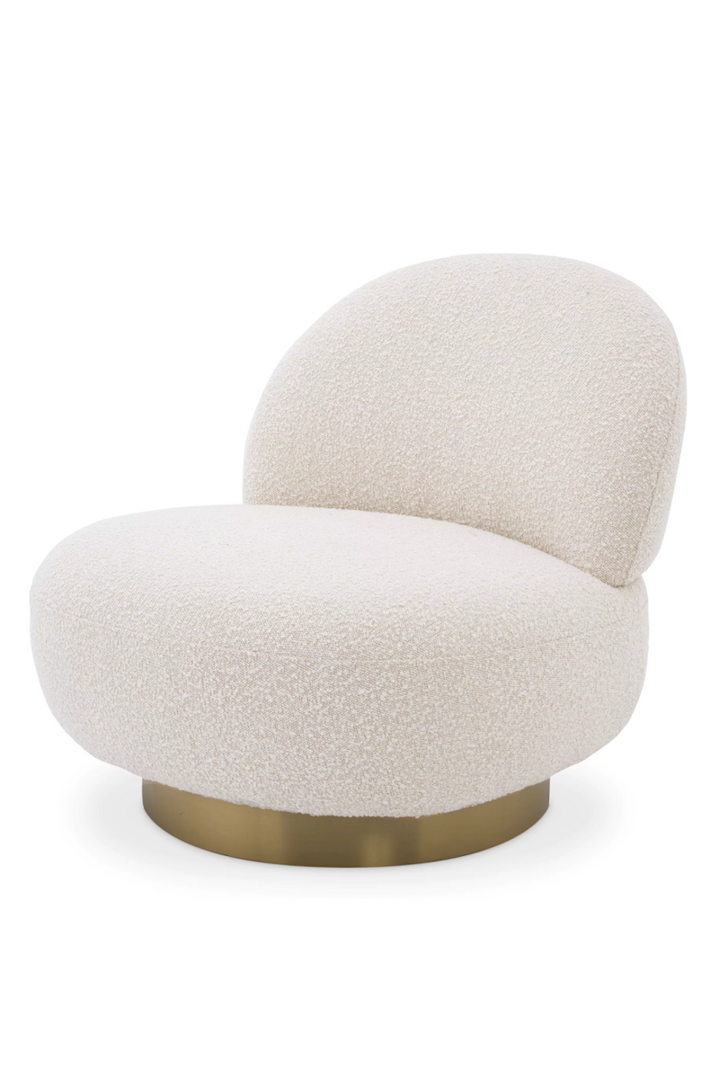 Cream Bouclé Accent Swivel Chair | Eichholtz Clément | Eichholtzmiami.com