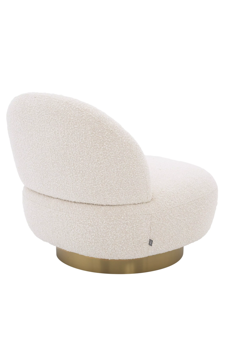 Cream Bouclé Accent Swivel Chair | Eichholtz Clément | Eichholtzmiami.com