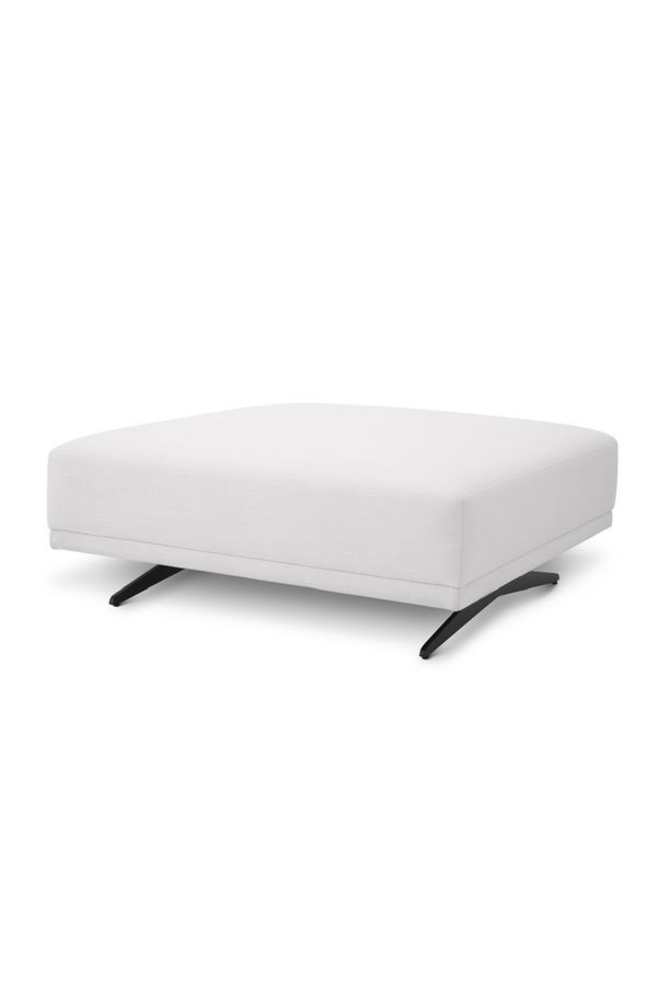 Upholstered Avalon White Ottoman | Eichholtz Endless | Eichholtz Miami