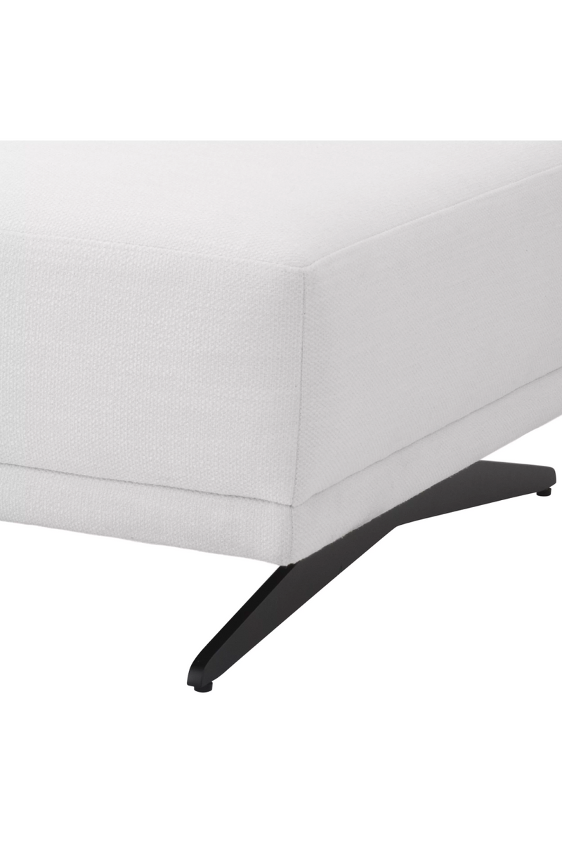 Upholstered Avalon White Ottoman | Eichholtz Endless