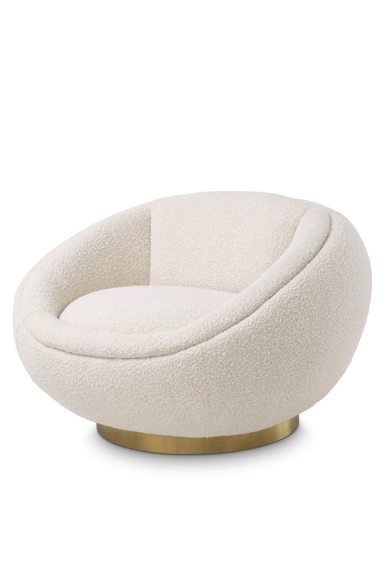 Round Bouclé Swivel Chair | Eichholtz Bollinger | Eichholtzmiami.com