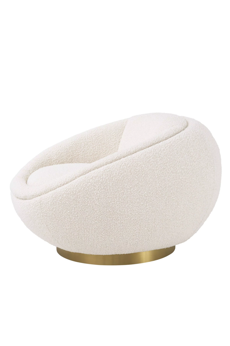 Round Bouclé Swivel Chair | Eichholtz Bollinger | Eichholtzmiami.com