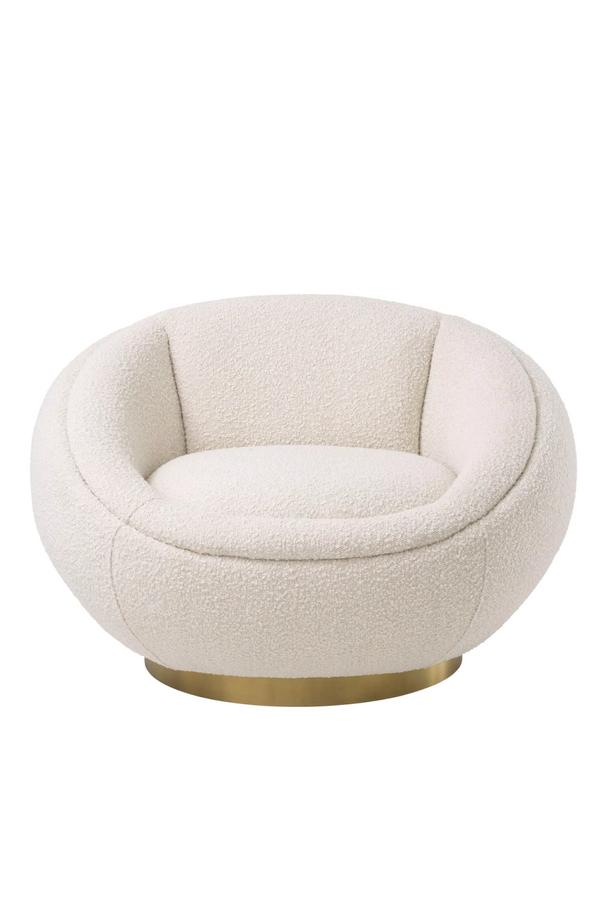 Round Bouclé Swivel Chair | Eichholtz Bollinger | Eichholtzmiami.com