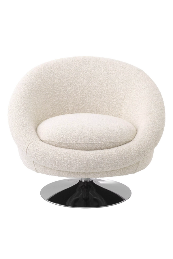Cream Bouclé Swivel Tub Chair | Eichholtz Nemo | Eichholtzmiami.com