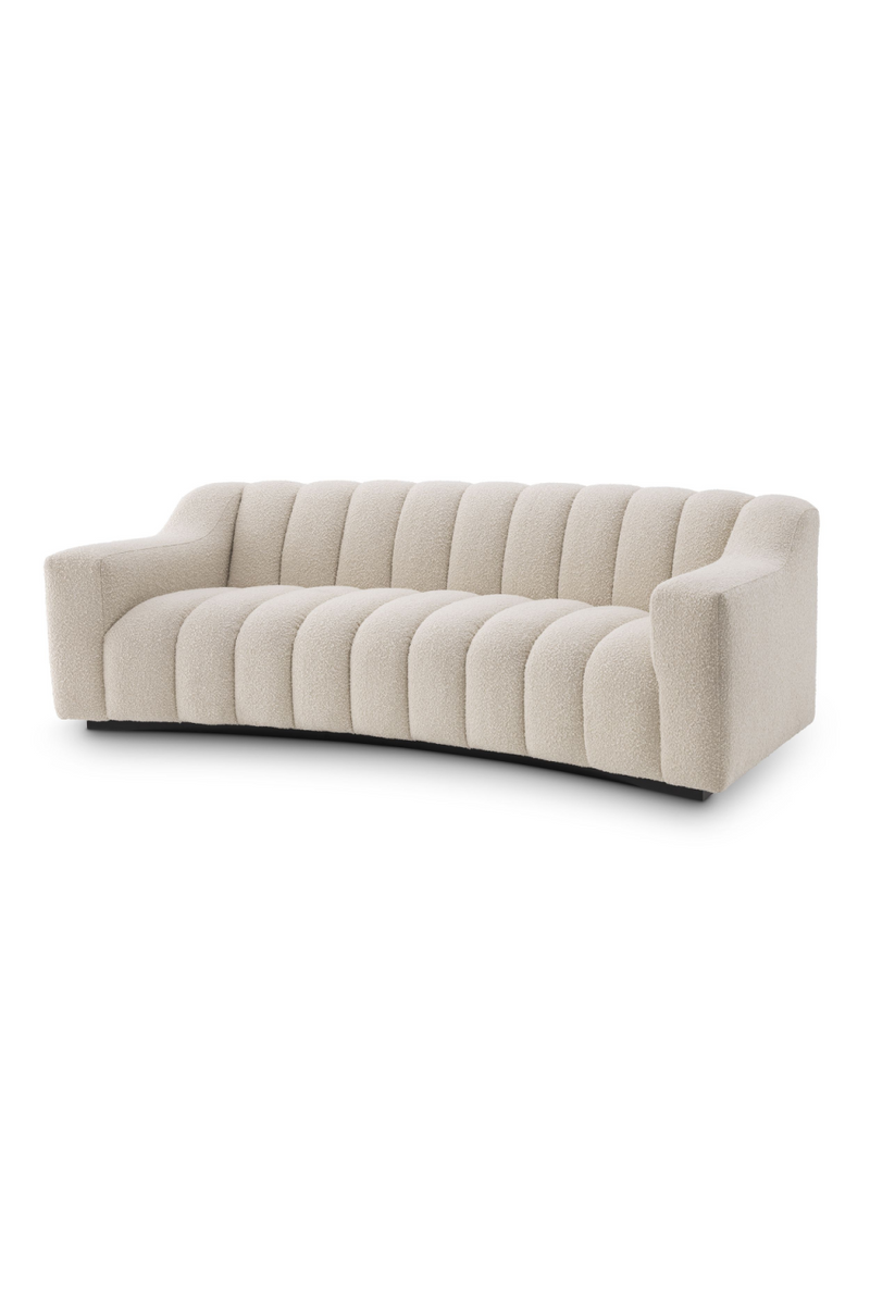 Cream Bouclé Channeled Sofa | Eichholtz Kelly | Eichholtzmiami.com