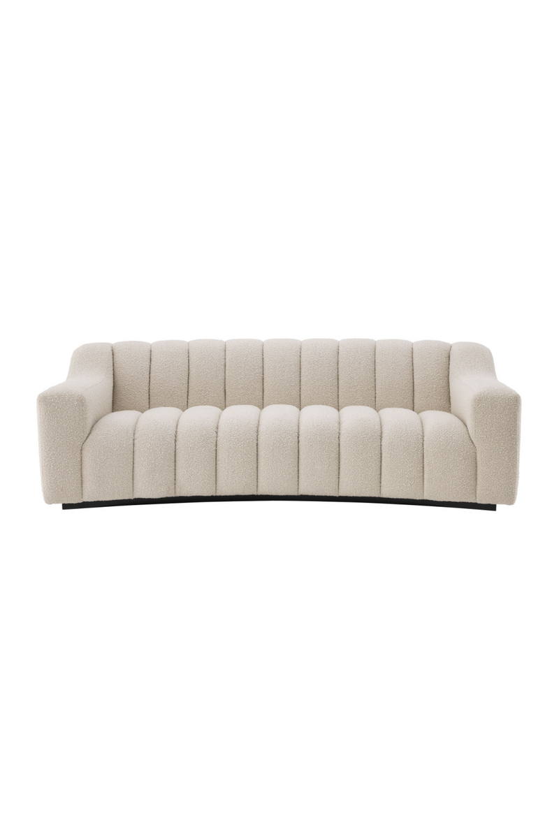 Cream Bouclé Channeled Sofa | Eichholtz Kelly | Eichholtzmiami.com