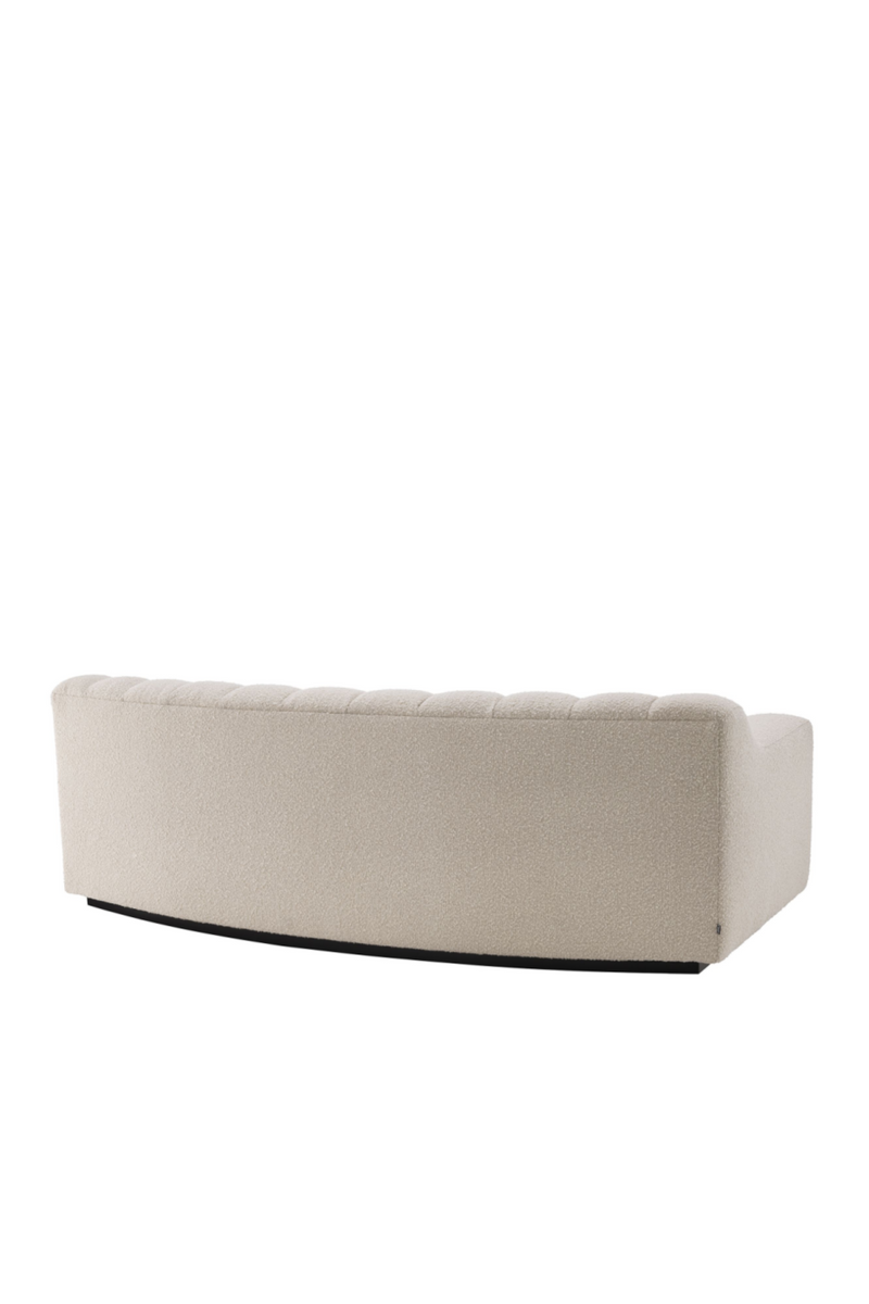 Cream Bouclé Channeled Sofa | Eichholtz Kelly | Eichholtzmiami.com