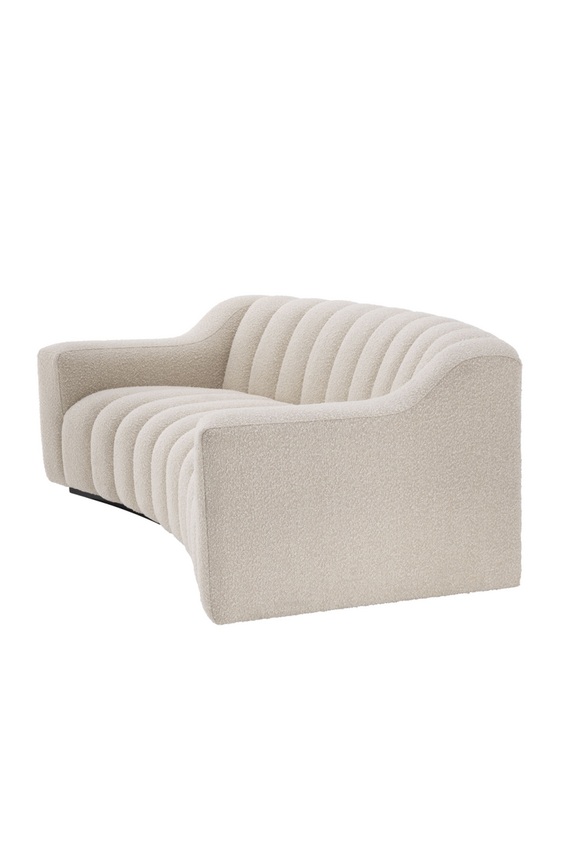 Cream Bouclé Channeled Sofa | Eichholtz Kelly | Eichholtzmiami.com