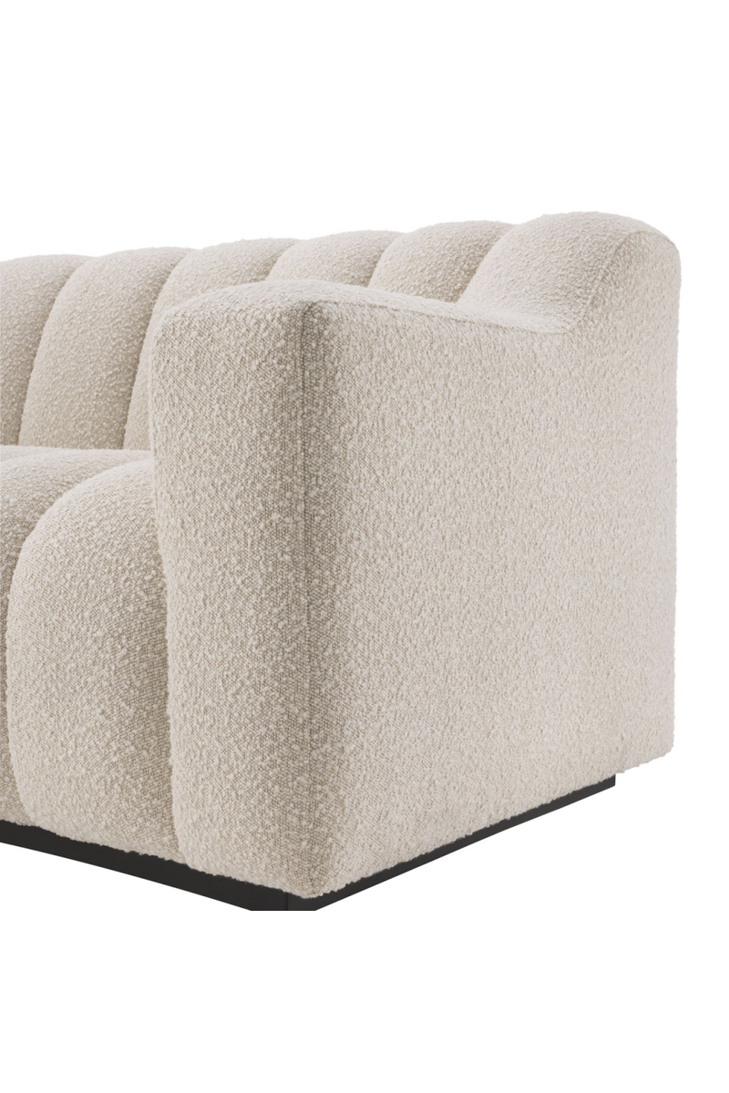 Cream Bouclé Channeled Sofa | Eichholtz Kelly | Eichholtzmiami.com