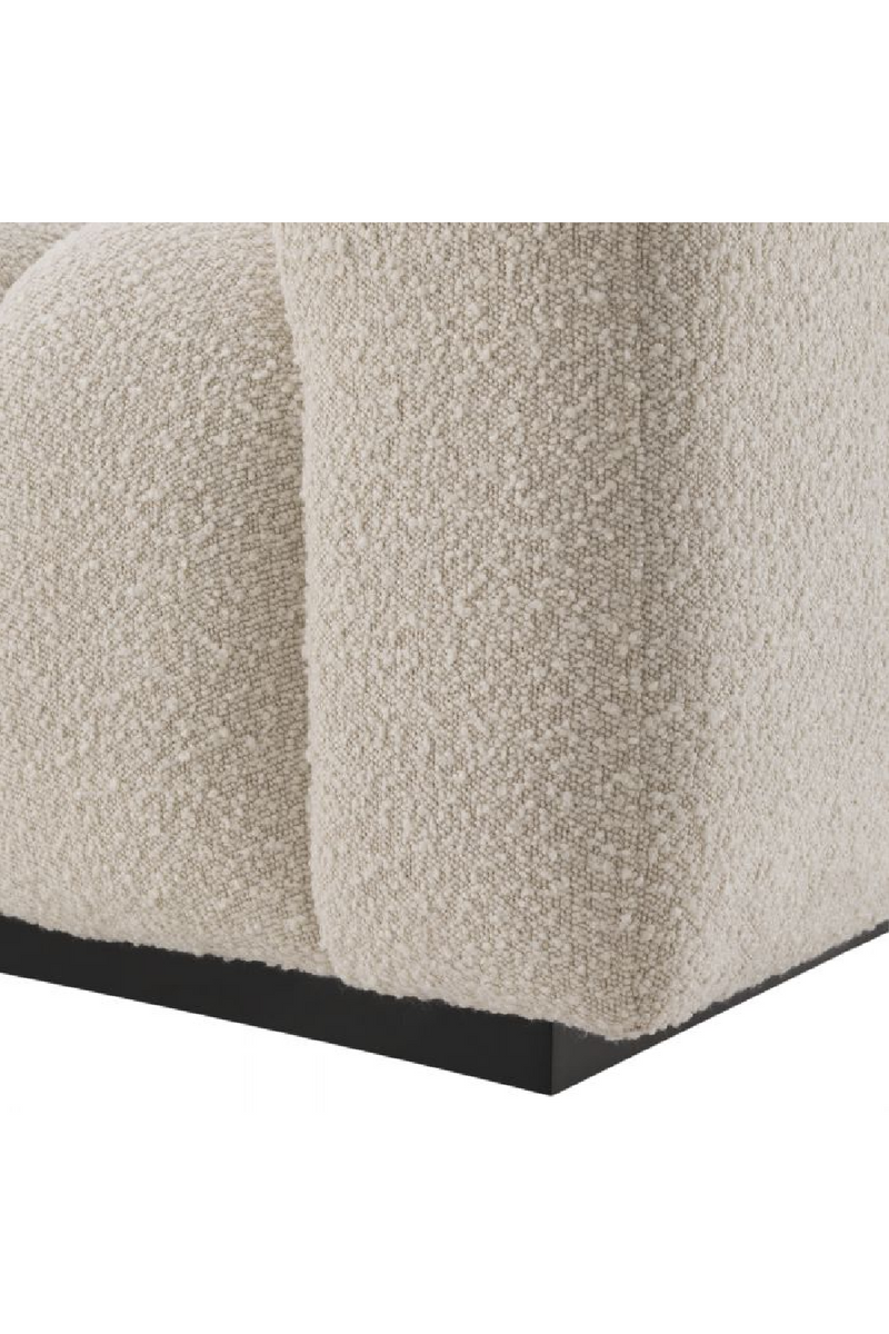 Cream Bouclé Channeled Sofa | Eichholtz Kelly | Eichholtzmiami.com