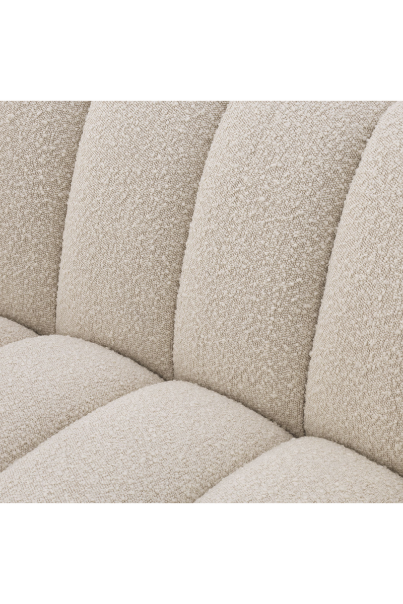 Cream Bouclé Channeled Sofa | Eichholtz Kelly | Eichholtzmiami.com