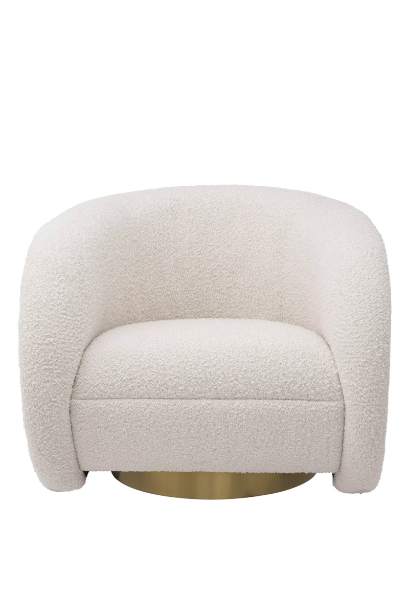 Cream Bouclé  Swivel Chair | Eichholtz Cristo | Eichholtzmiami.com