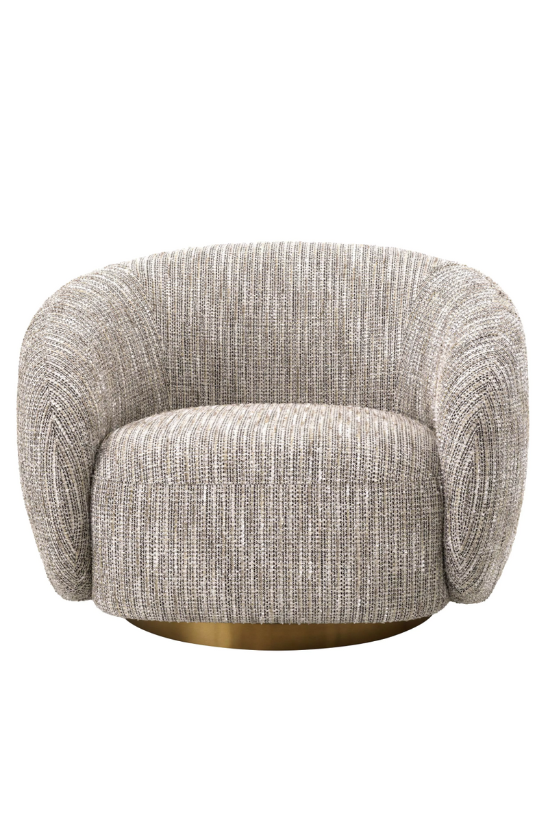 Round Upholstered Swivel Chair | Eichholtz Brice | Eichholtzmiami.com