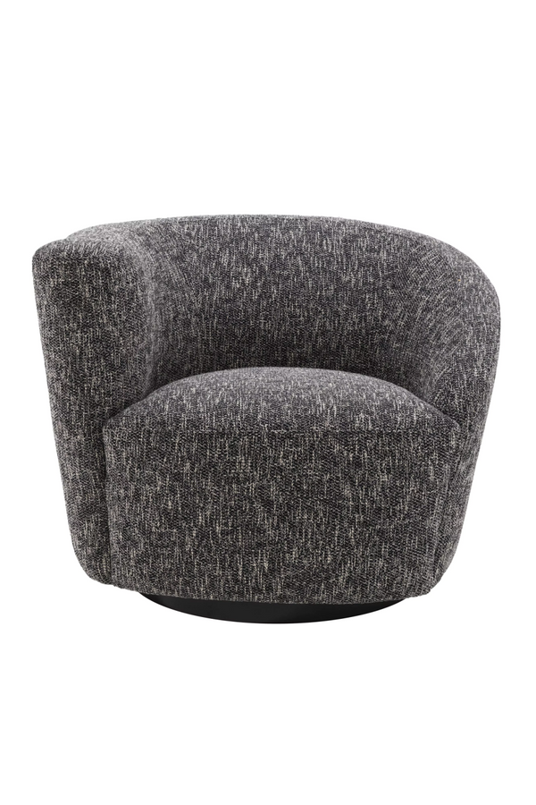 Black Asymmetrical Swivel Chair | Eichholtz Colin | Eichholtzmiami.com