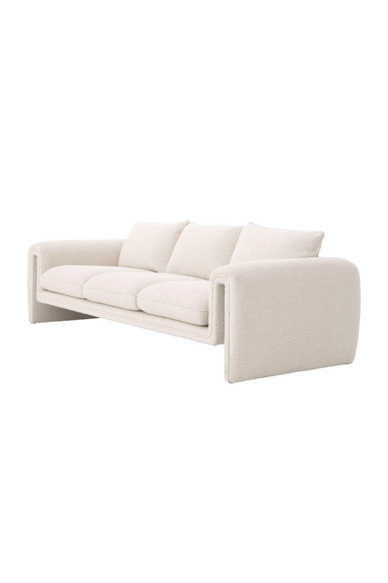 Cream Bouclé Upholstered Sofa | Eichholtz Tondo | Eichholtzmiami.com