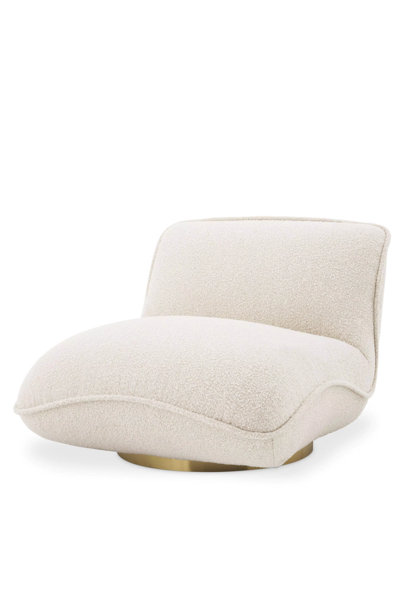 Cream Bouclé Pillow Swivel Chair | Eichholtz Relax | Eichholtzmiami.com