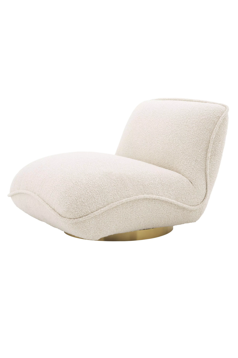 Cream Bouclé Pillow Swivel Chair | Eichholtz Relax | Eichholtzmiami.com