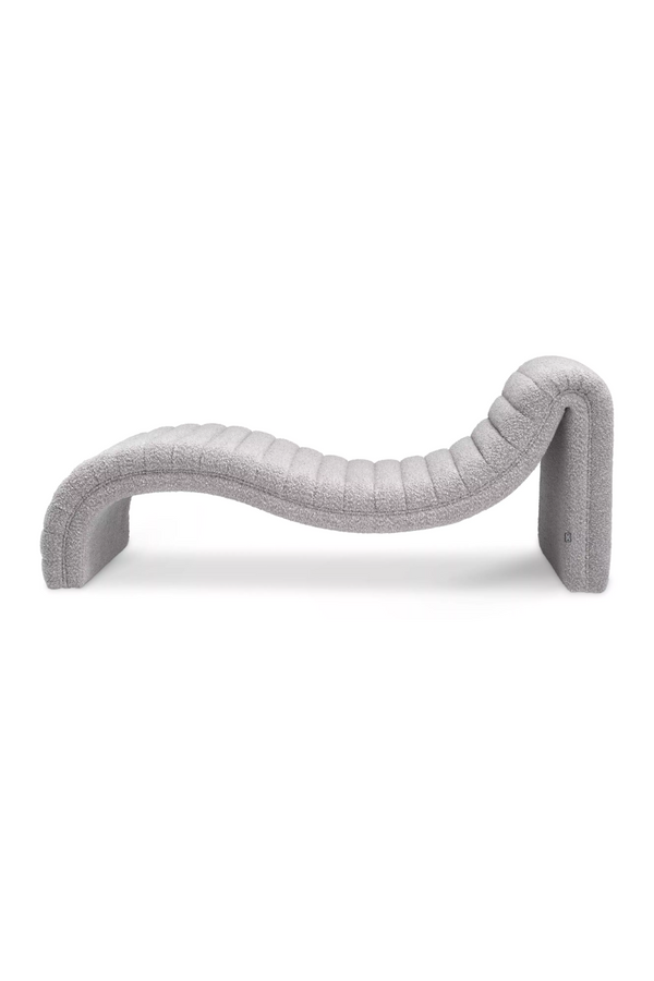 Gray Bouclé Chaise Longue | Eichholtz Pioneer | Eichholtzmiami.com