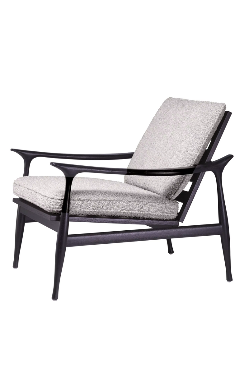 Wood Framed Bouclé Lounge Chair | Eichholtz Manzo | Eichholtzmiami.com