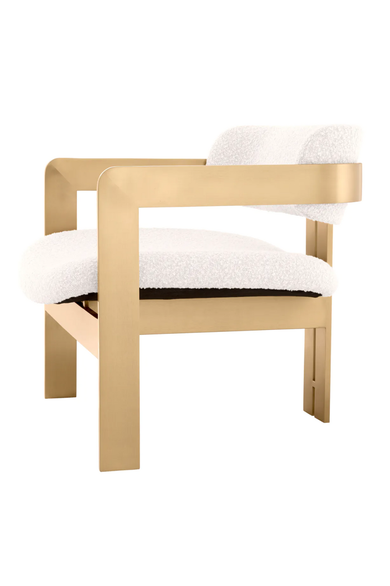 Cream Bouclé Modern Lounge Chair | Eichhotz Dona | Eichholtzmiami.com