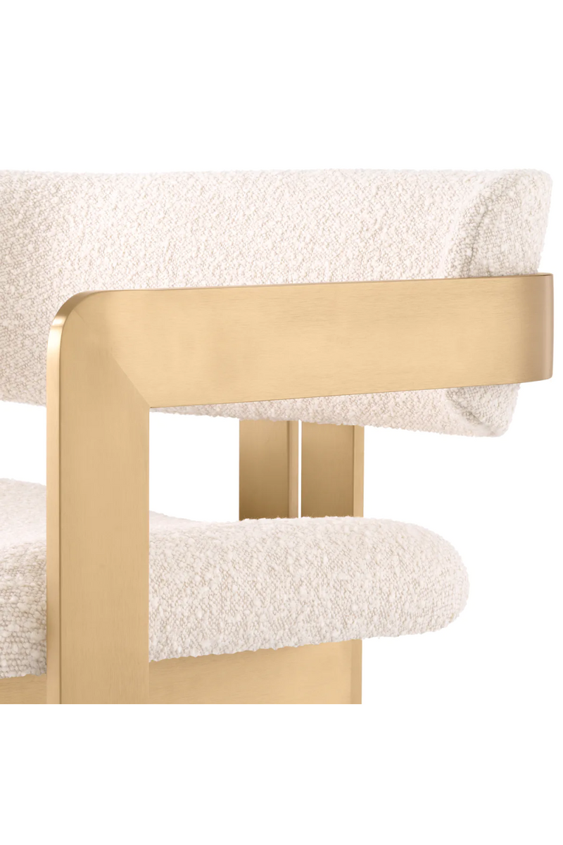 Cream Bouclé Modern Lounge Chair | Eichhotz Dona | Eichholtzmiami.com