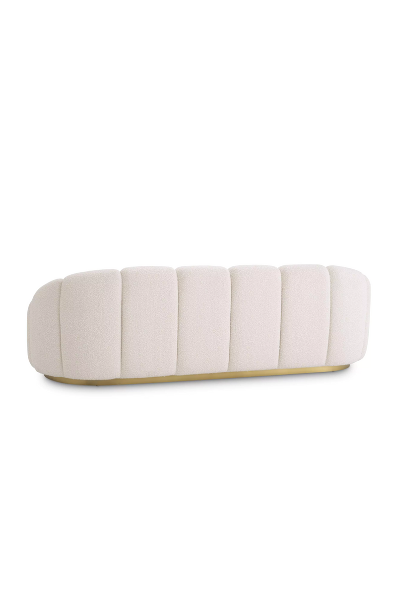 Cream Bouclé Curved Sofa | Eichholtz Inger | Eichholtzmiami.com