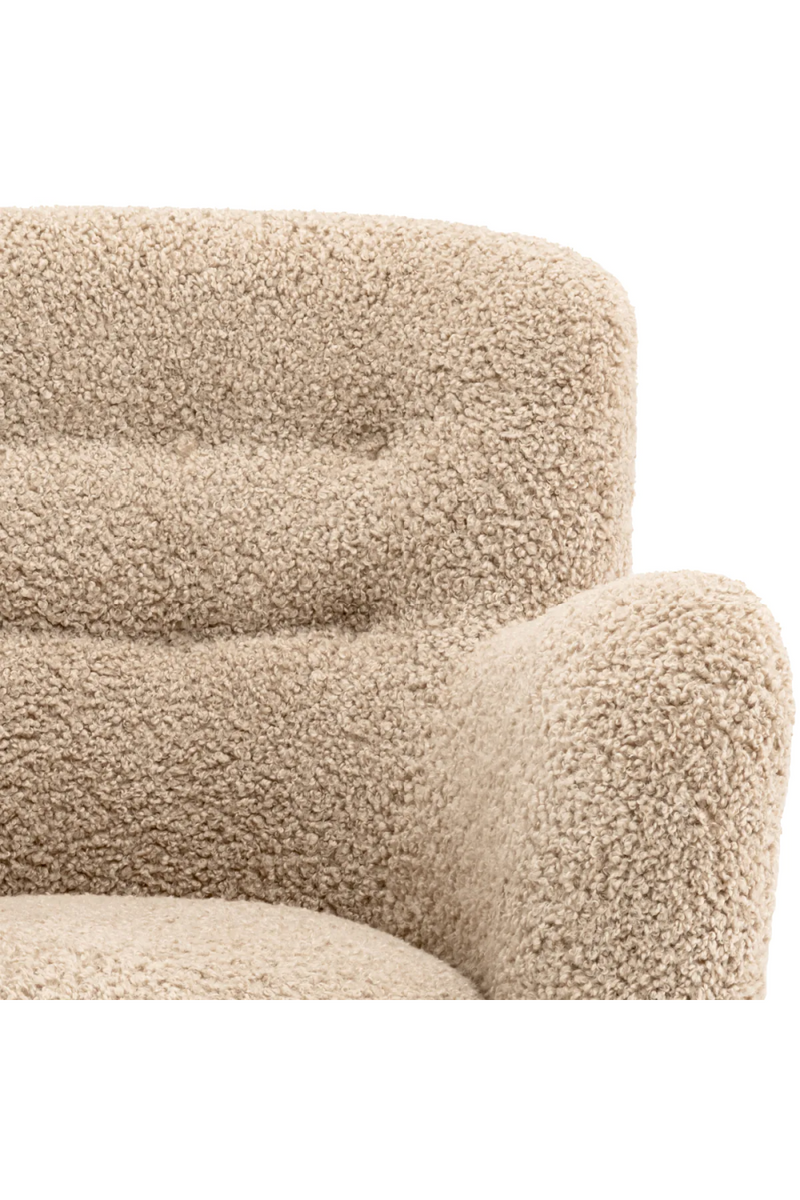 Beige Shearling Lounge Chair | Eichhotz Bixby | Eichholtzmiami.com