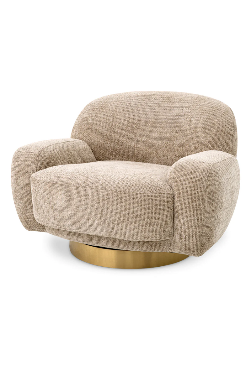 Organic Shape Swivel Lounge Chair | Eichholtz Udine | Eichholtzmiami.com