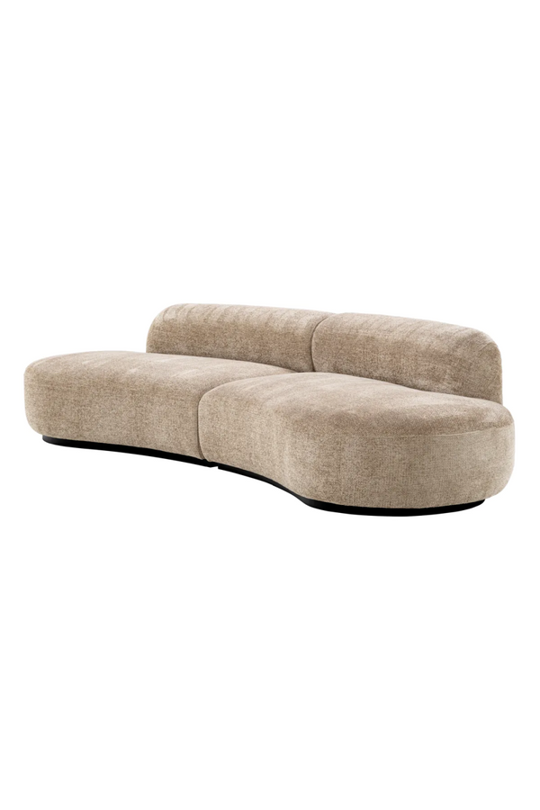 Beige Curved Modern Sofa | Eichholtz Björn | Eichholtzmiami.com