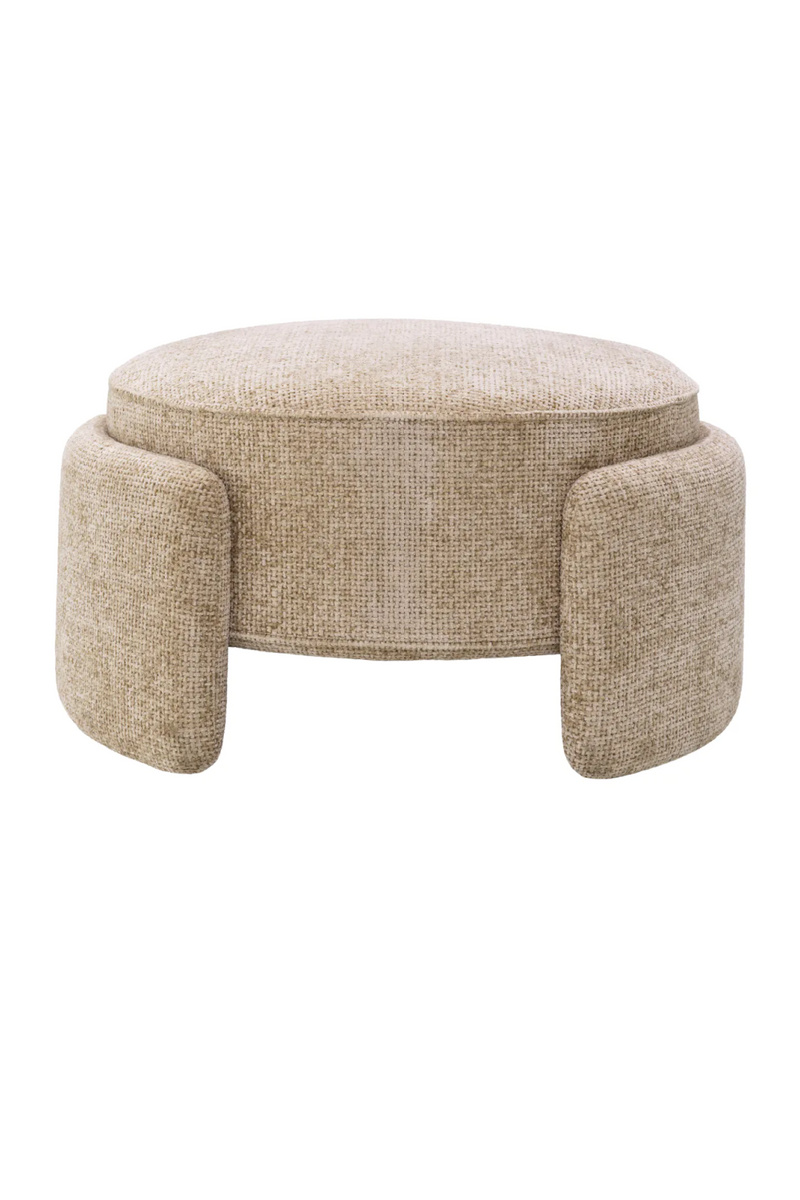 Round Upholstered Modern Stool | Eichholtz Ortega | Eichholtzmiami.com