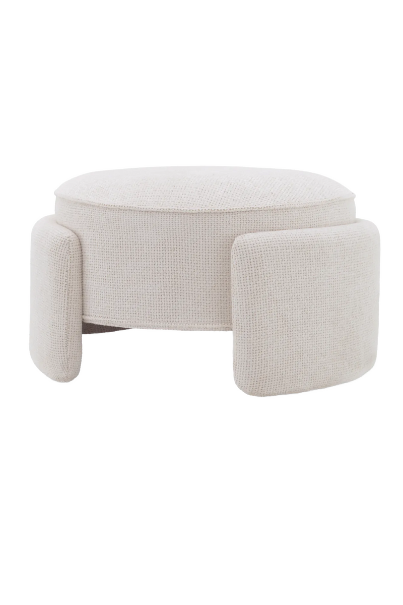 Round Upholstered Modern Stool | Eichholtz Ortega | Eichholtzmiami.com