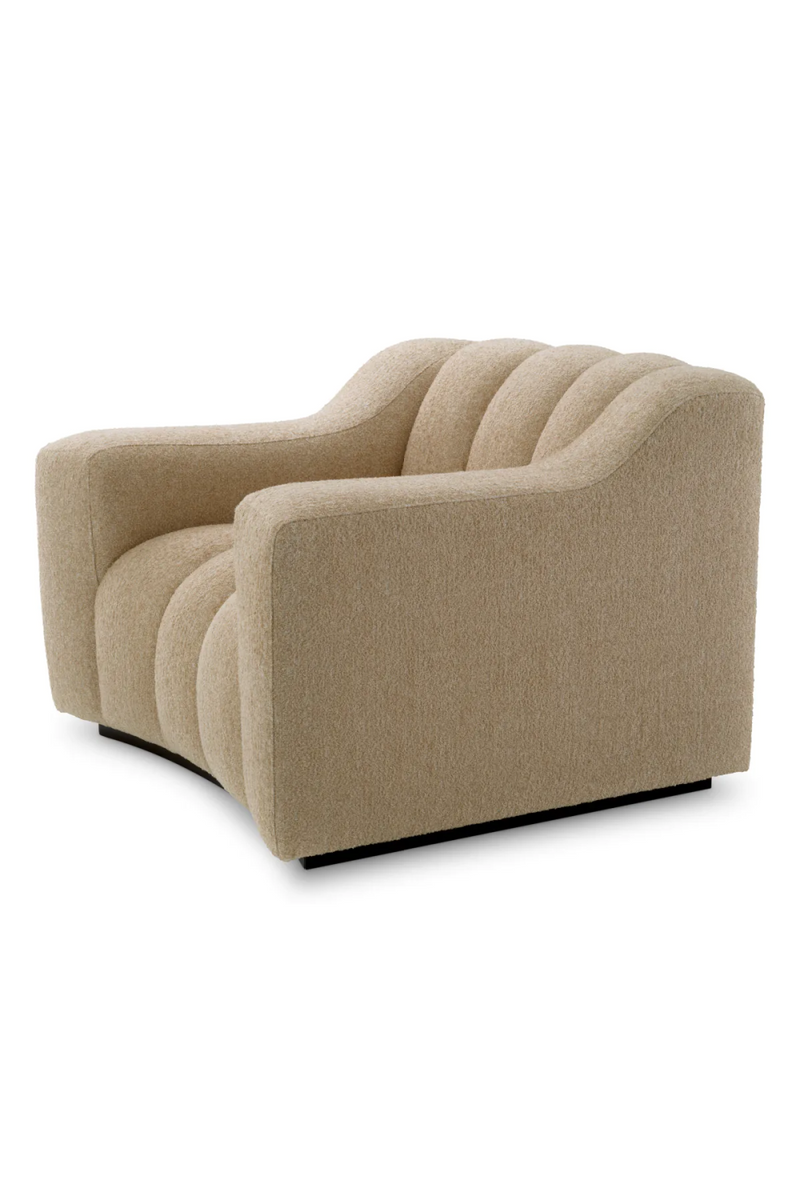 Beige Channeled Lounge Chair | Eichholtz Kelly | Eichholtzmiami.com