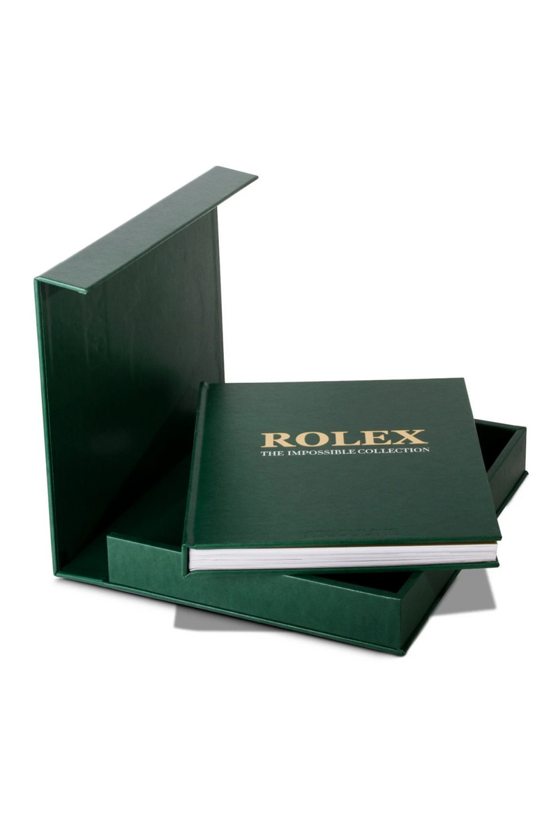 Luxury Leather Coffee Table Book | Assouline Rolex: The Impossible Collection | Eichholtzmiami.com