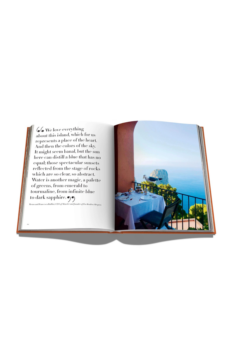 Travel Linen Hardcover Book | Assouline Capri Dolce Vita | Eichholtzmiami.com