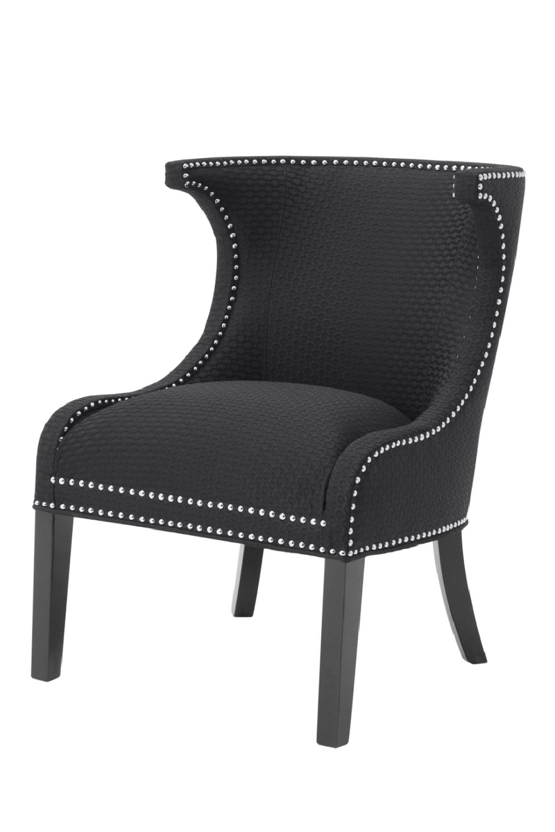 Black Studded Wing Chair | Eichholtz Elson | Eichholtzmiami.com