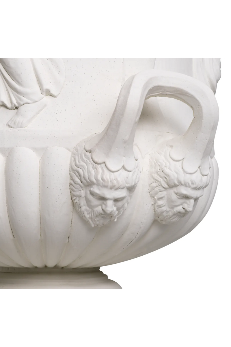 White Classical Relief Vase | Met x Eichholtz Calyx-krater | Eichholtzmiami.com