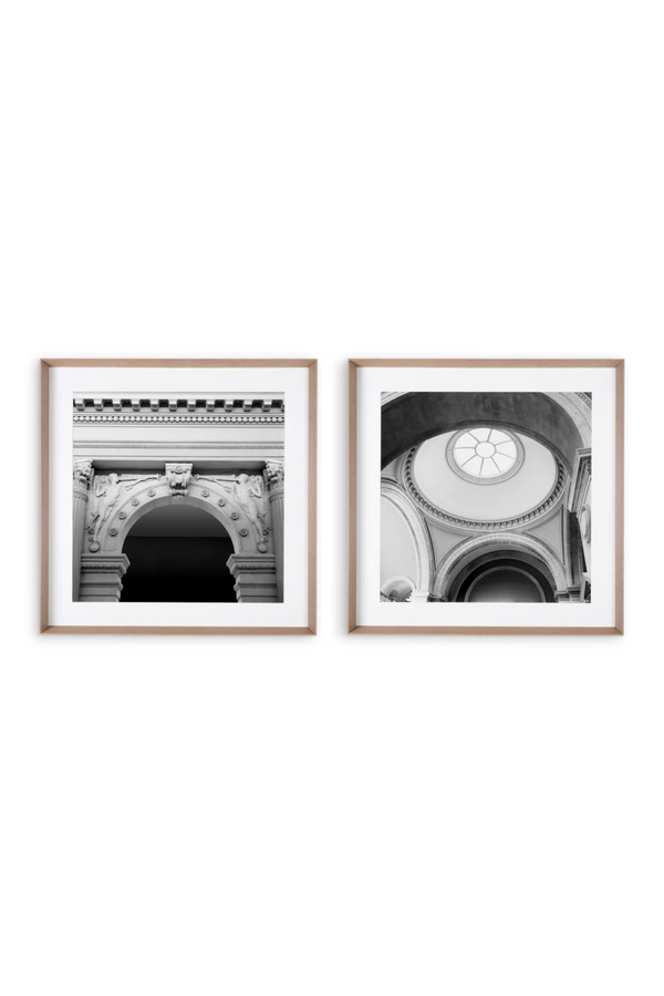 Grayscale Architectural Art Print Set (2) | Met x Eichholtz The Great Hall | Eichholtzmiami.com