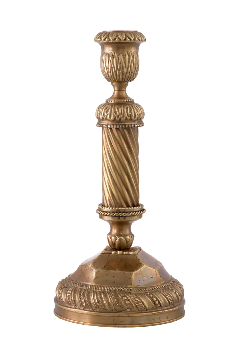 Vintage Brass Candle Holder | Met x Eichholtz Carnier | Eichholtzmiami.com