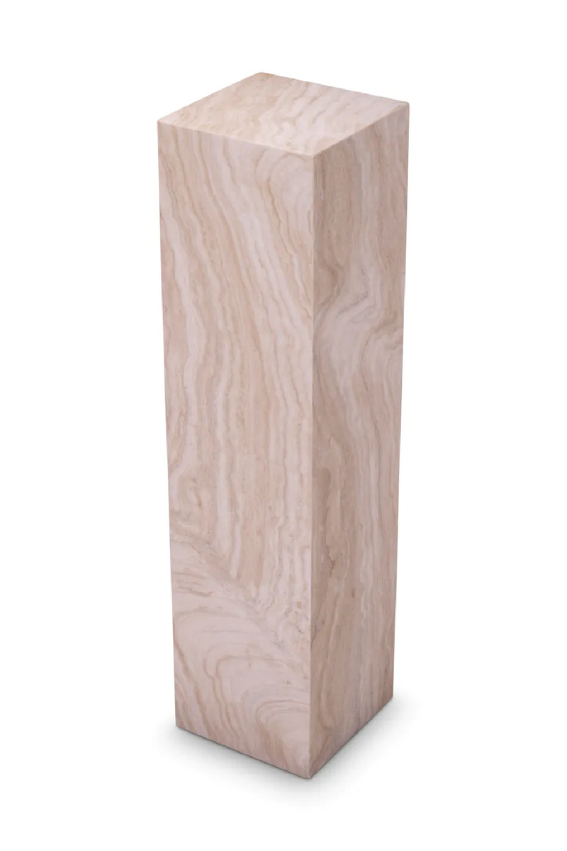 Natural Travertine Column L | Met x Eichholtz Lucca | Eichholtzmiami.com