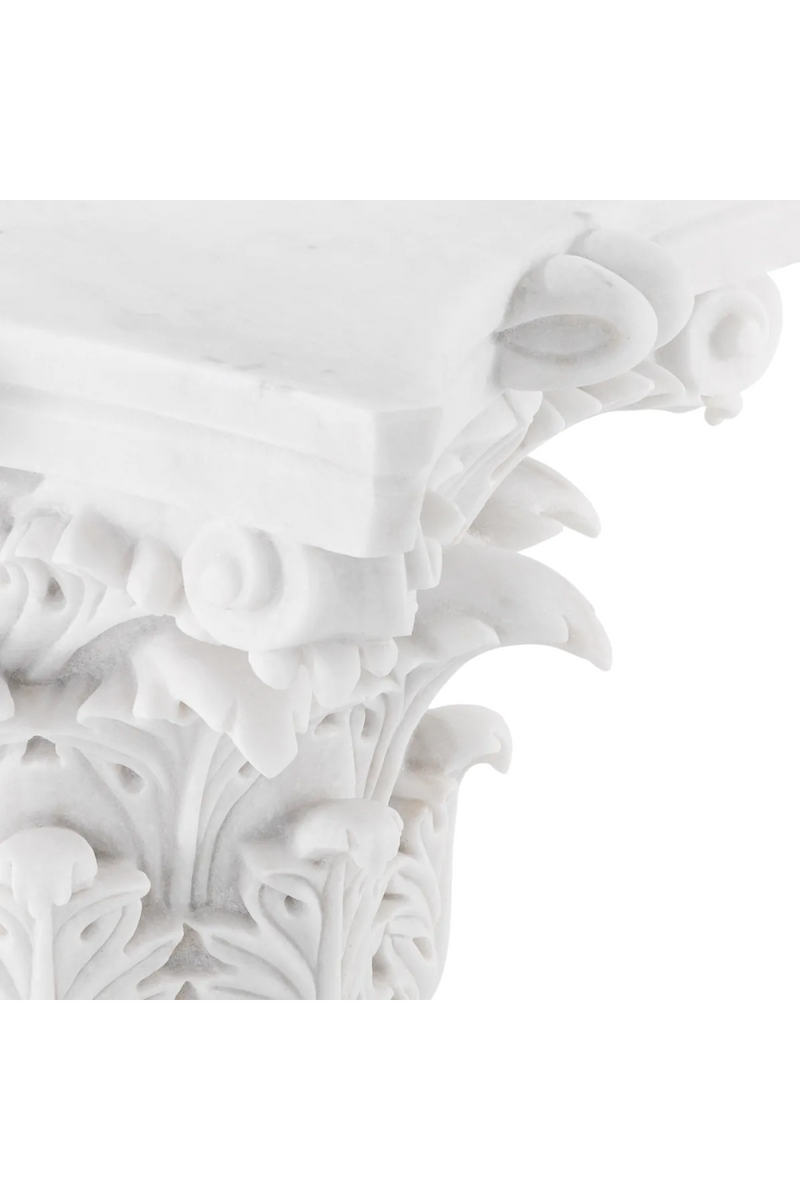 Carved White Marble Coffee Table | Met x Eichholtz Acanthus | Eichholtzmiami.com