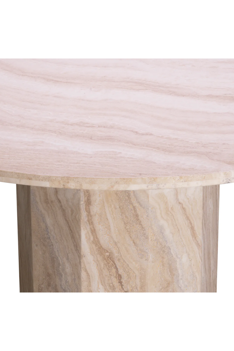 Round Travertine Dining Table | Met x Eichholtz Florence | Eichholtzmiami.com