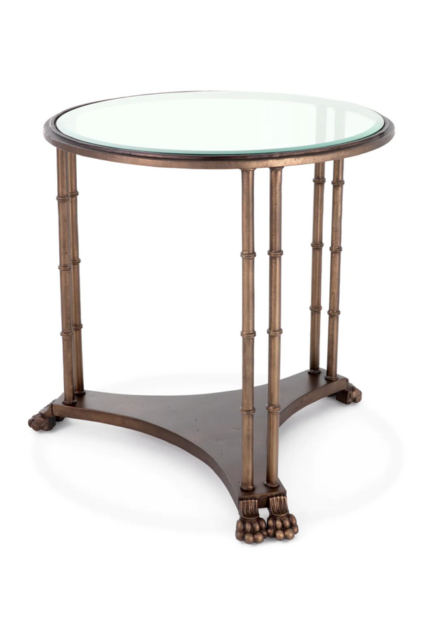 Bevelled Glass Vintage Side Table | Met x Eichholtz Lioness | Eichholtzmiami.com