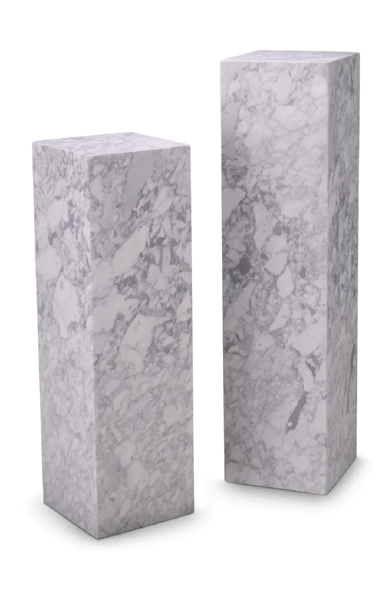 White Marble Column L | Met x Eichholtz Lucca | Eichholtzmiami.com