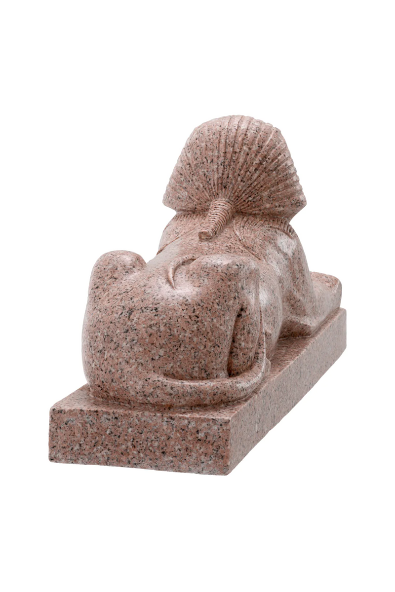 Beige Granite Egyptian Sculpture | Met x Eichholtz Sphinx of Hatshepsut | Eichholtzmiami.com